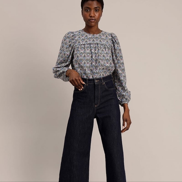 MUNTHE Justy Organic Cotton And Silk Multicolor Blouse 34  S - Picture 2 of 12